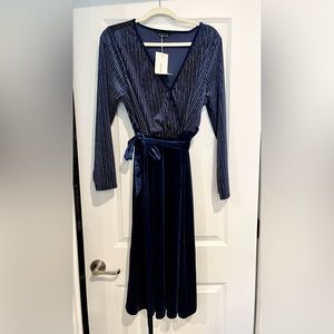 Velvet, Royal Blue BloomChic Holiday Dress